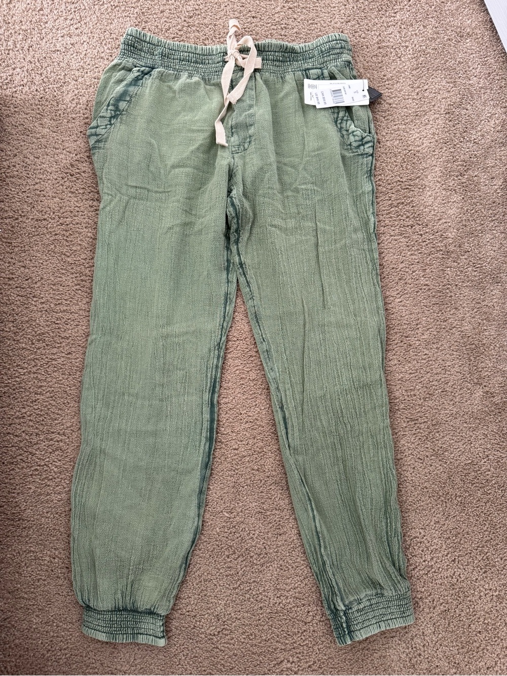 Ripcurl Drawstring Jogger Pants in Sage Green